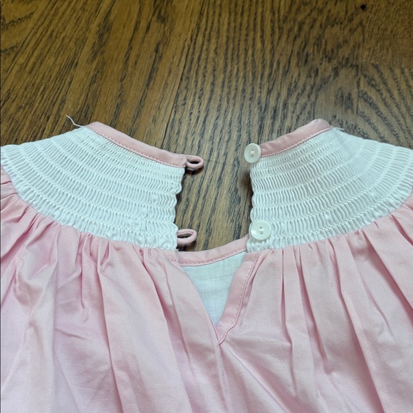 Pink bunny smocked dress - Picture 4 of 5